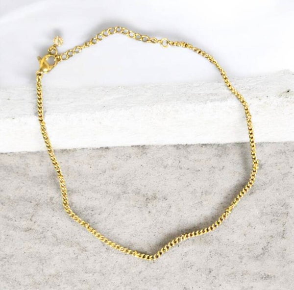 Anklet gold plated