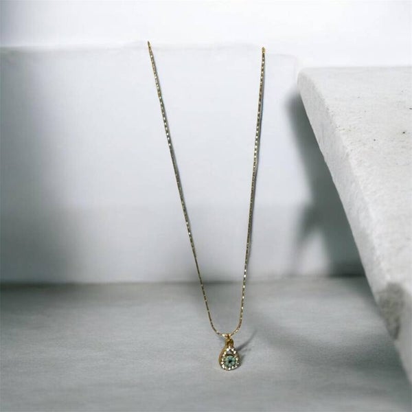 Waterdrop flower necklace