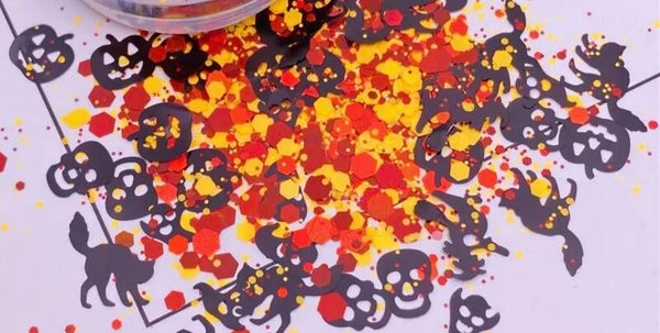 10g Crushed Candy Corn Glitter