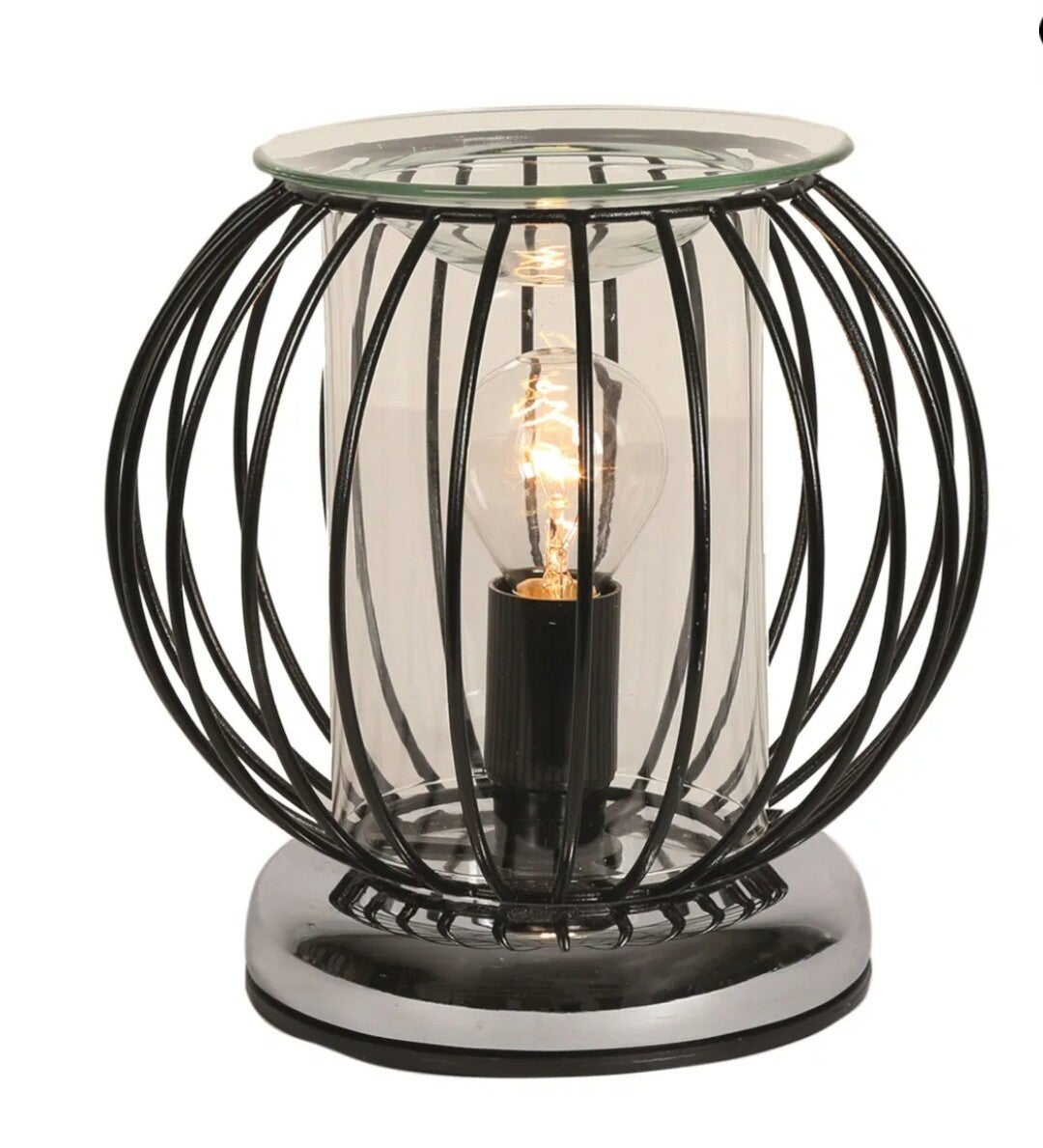 Black Industrial Sphere Touch Electric Burner 17cm