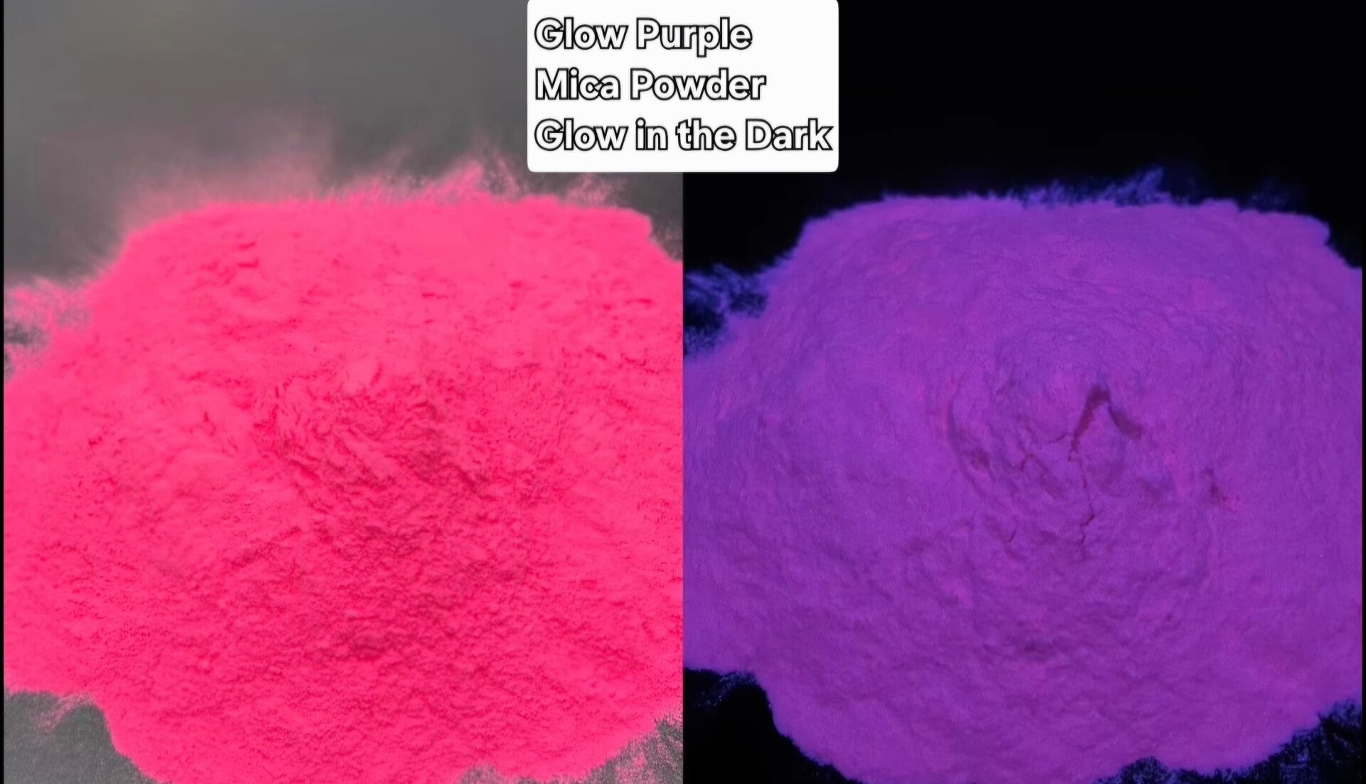 25g Glow Purple Glow in the Dark Mica