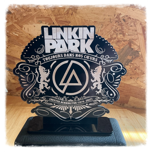 Déco Lumineuse Linkin Park en Verre Acrylique – Hommage Chester Bennington