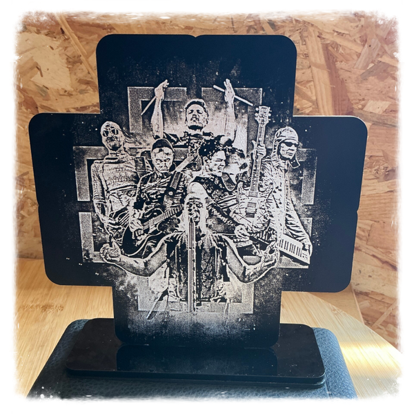 🔥  Déco Rammstein en Verre Acrylique – Gravure Artistique Laser 🔥