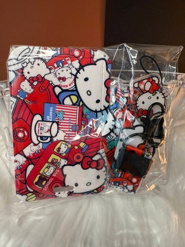 Hello Kitty ID Badge Holder & Lanyard – Red School Bus Edition - IDC100039
