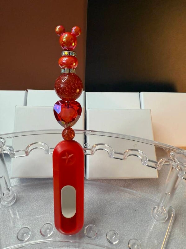 Red Heart Beadable Box Cutter – Glam Sparkle Utility Knife IDO100020