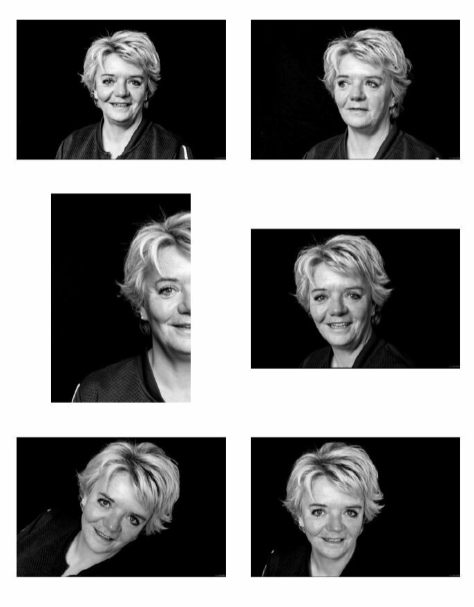 contactvel met portretfoto's