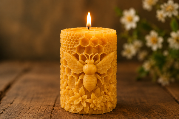 Velas de cera de abeja