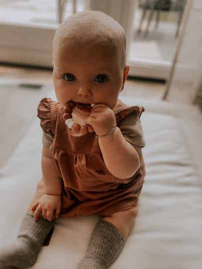 Siliconen bijtring tweekleurig