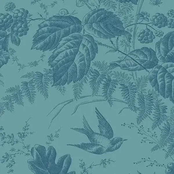 Makower Vermont 10285 T2 Teal Blue