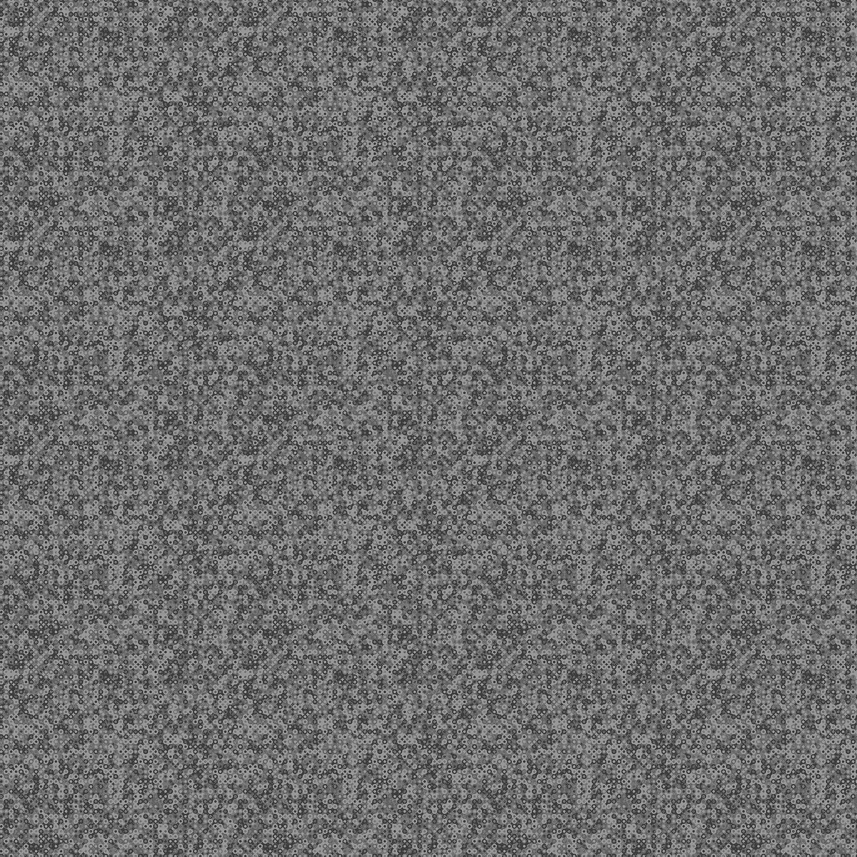 Makower 1505C  Fairy Rings Charcoal 50 x 110 cm