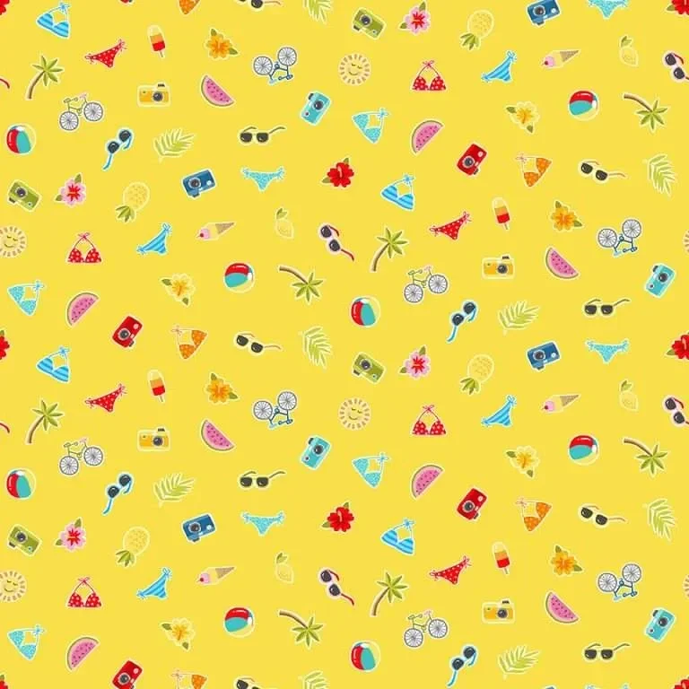 Makower Artno. 2441 Y  Pool Party