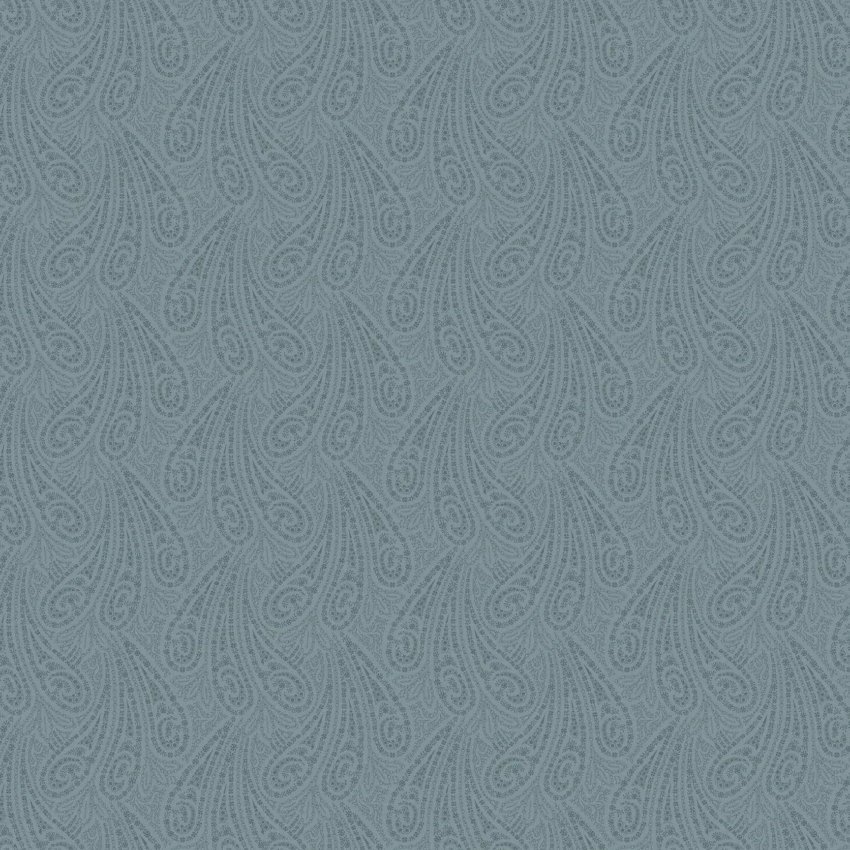 Makower 5866 LB Grand Paisley Clear Sky