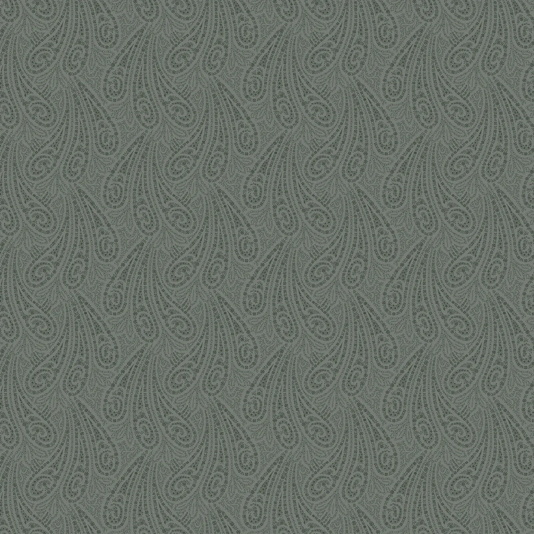 Makower 5866 T  Grand Paisley  Celedon