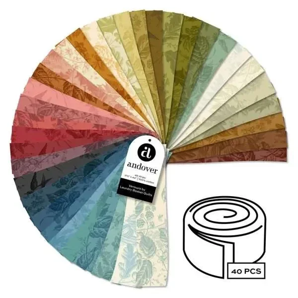 Makower Vermont Jelly Rolls 40 kpl 2,5"