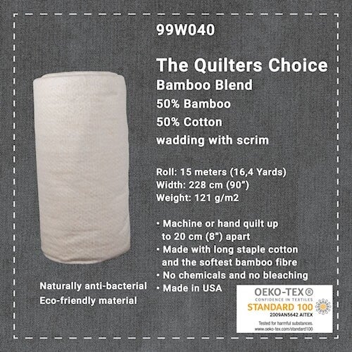 The Quilters Choice 50/50 % Bamboo/Cotton 99W040 VANU