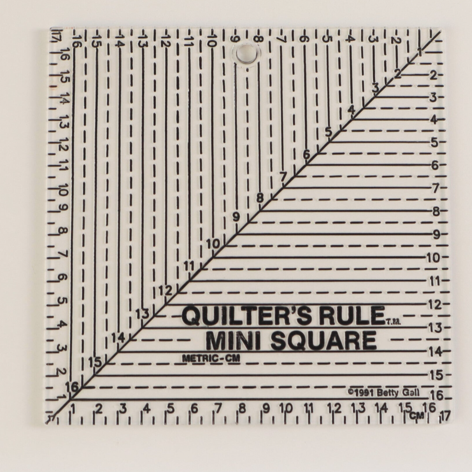 QUILTERS RULES NELIÖVIIVAIN 17 X 17 CM