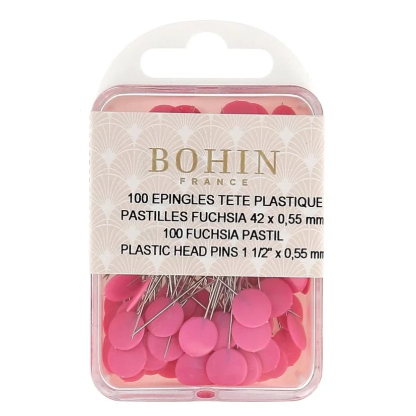Bohin Artno 26706  Nuppineula Pastilli Fuchia 42 x 0,55 mm 100 kpl