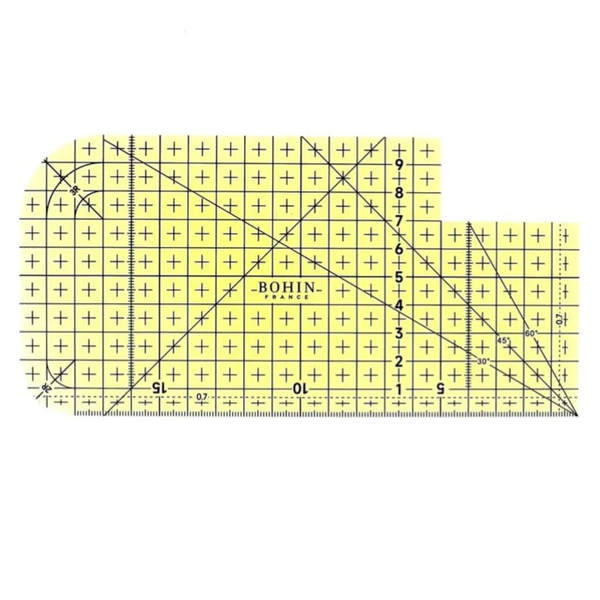 Bohin Artno. 99970 Silitysviivain 20 x 10 cm Heat-resistant ironing ruler