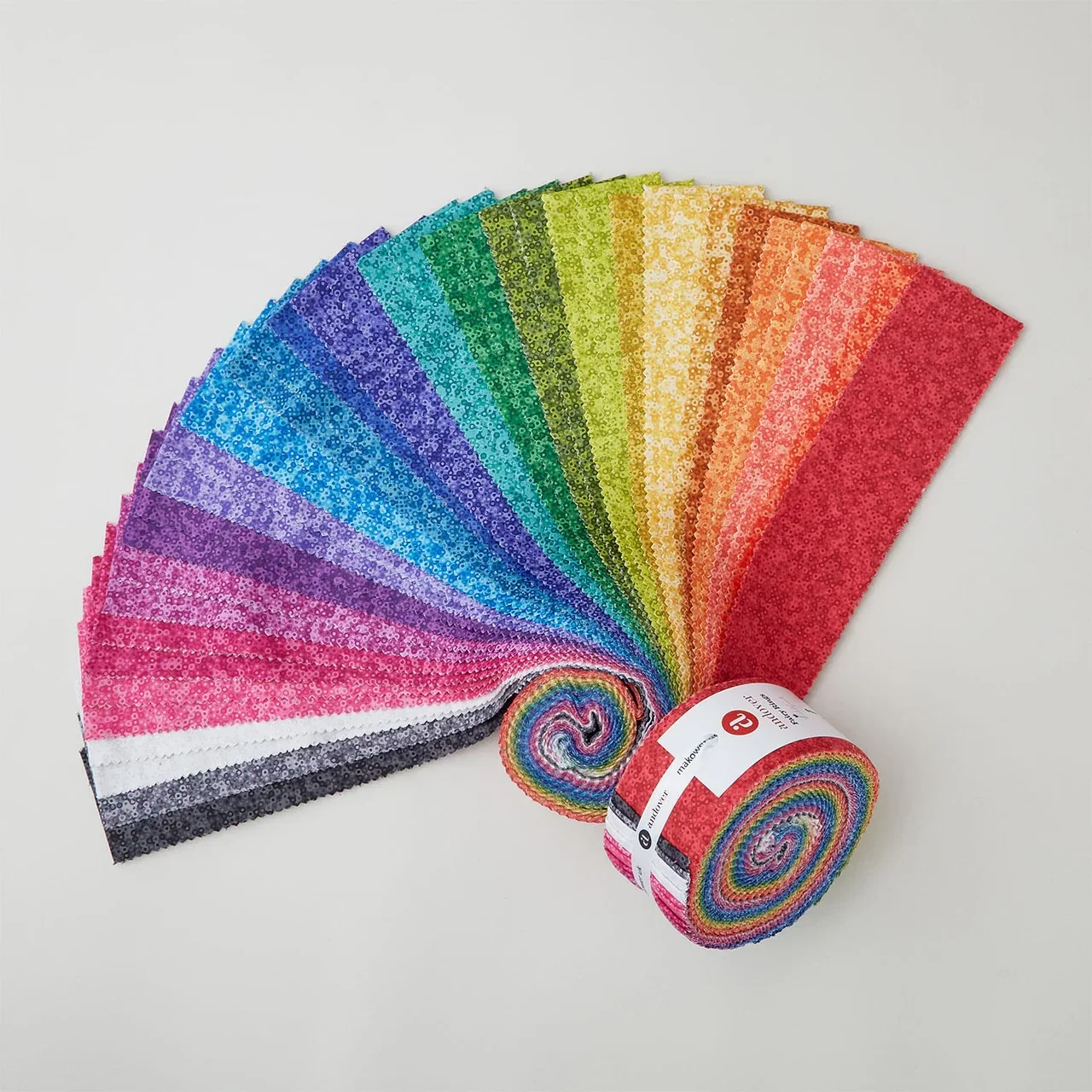 Makower Fairy Rings Pre-Cut 40 kpl 2,5" x 43/44" Jelly Rolls