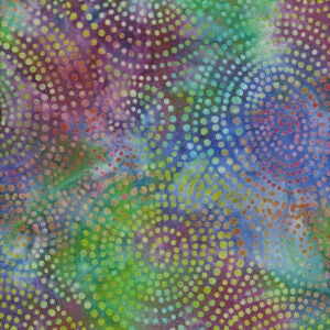 Batik Large Circles Green Multi