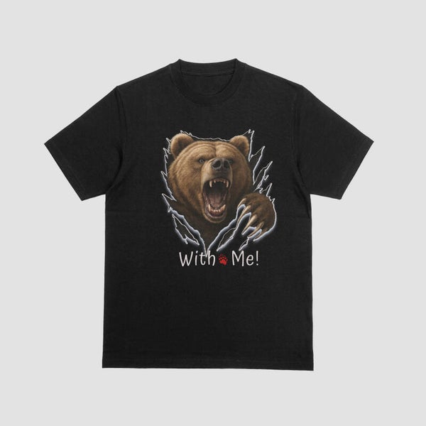 T-Shirt black BEAR WITH ME