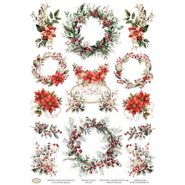 Artistiko - Rice Paper- Christmas - 08