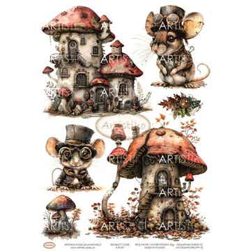 Artistiko - Rice Paper- Steampunk Forest - 02