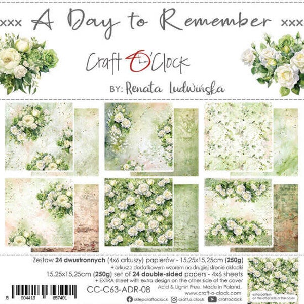 Craft O'Clock - Paper Collection Set 6" - A Day To Remember