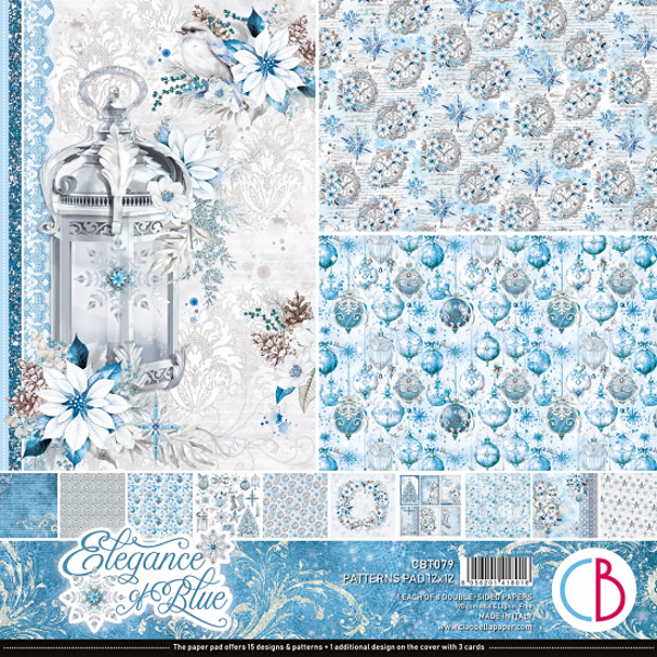Ciao Bella - Elegance of Blue - Patterns Pad - 12"X12"