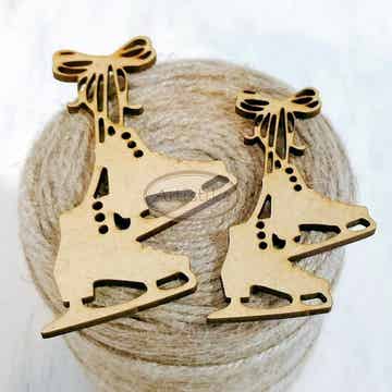 Artistiko - HDF - Ice Skates with Bow - 1