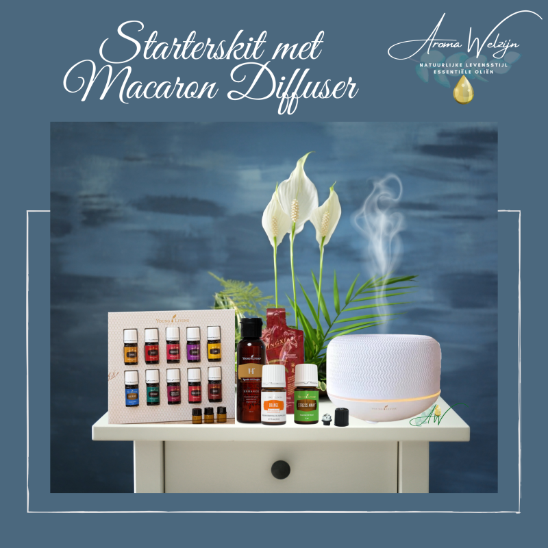 starterskit met Macaron Diffuser Aroma Welzijn