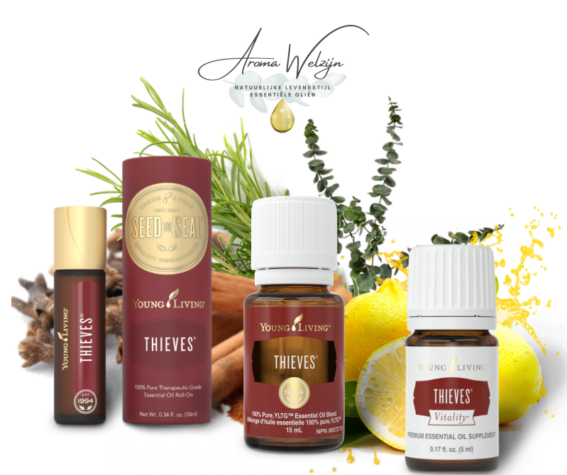 Aromawelzijn | Young Living Thieves Oliën en roll-ons