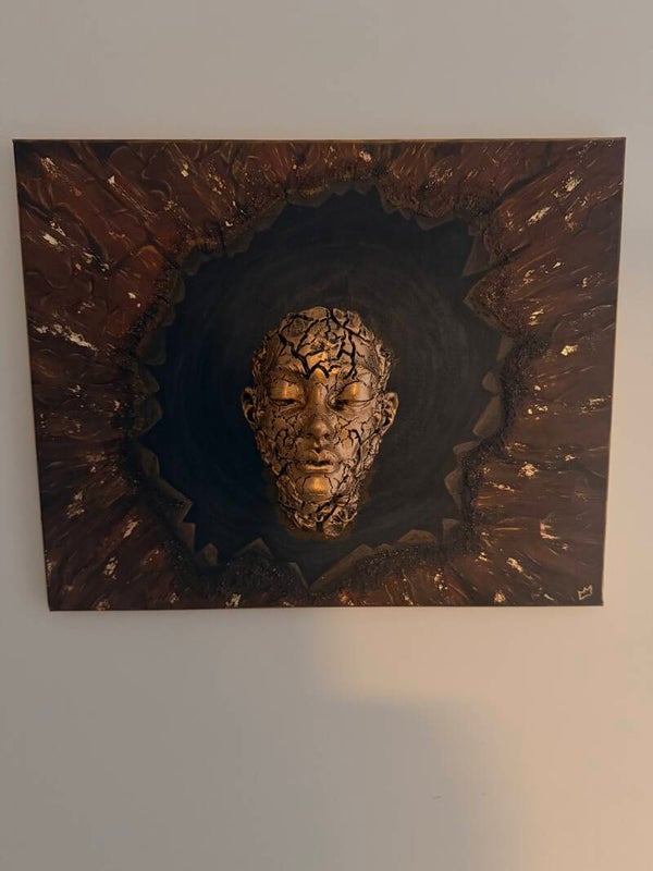 3D kunstverk «the spirit’s gaze through the veil»
