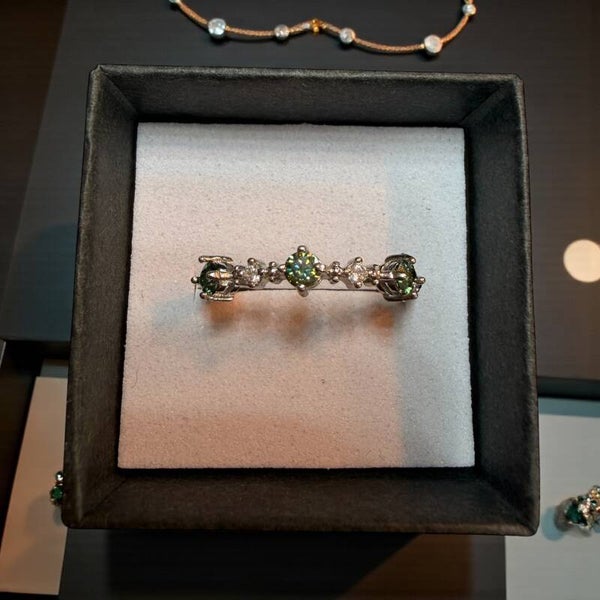 Moissanite ring S925 justerbar