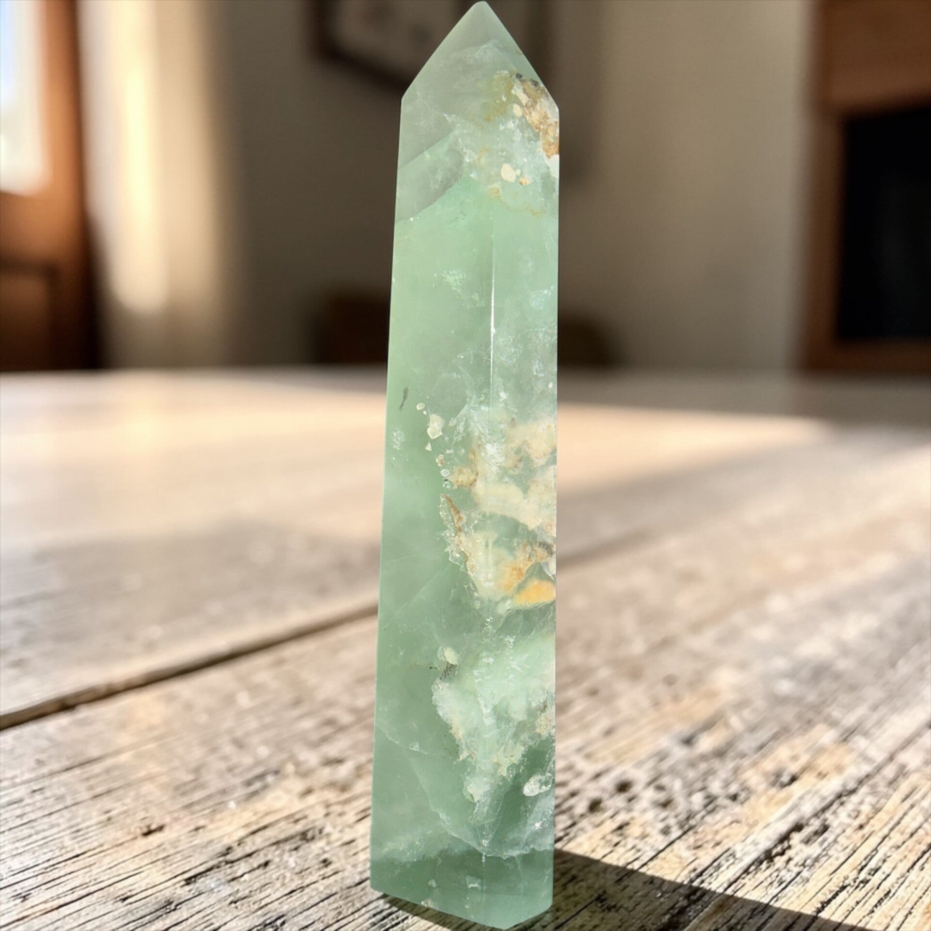 Grønn fluoritt obeslisk