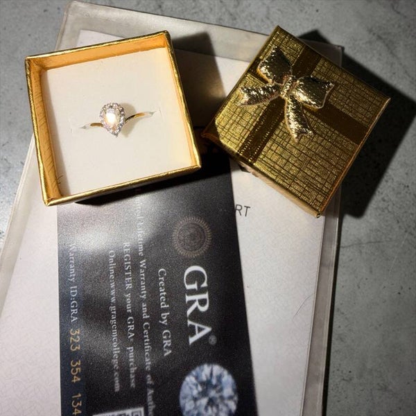 0,5 ct Moissanite ring i S925