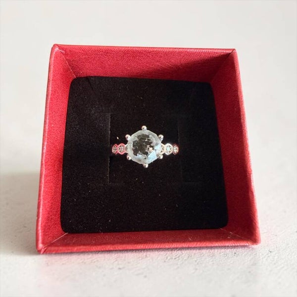Hraun sølv ring 7mm