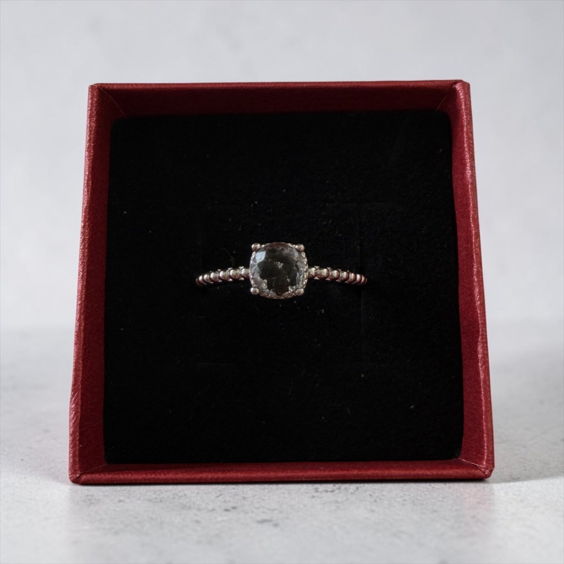 Hraun sølv ring 5mm