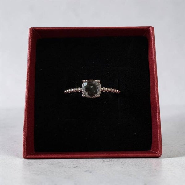 Hraun sølv ring 5mm