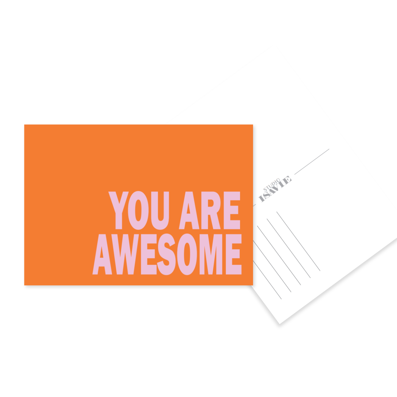 You are awesome | postkaart