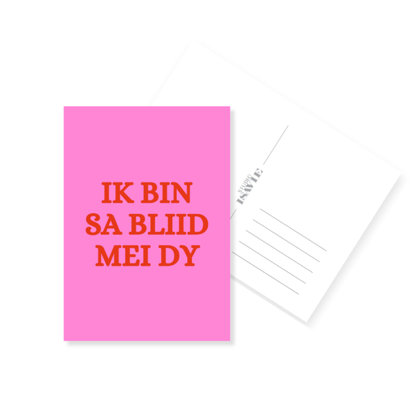 H10. Ik bin sa bliid mei dy