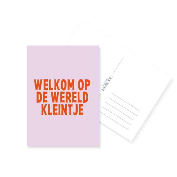 B1. Welkom op de wereld kleintje