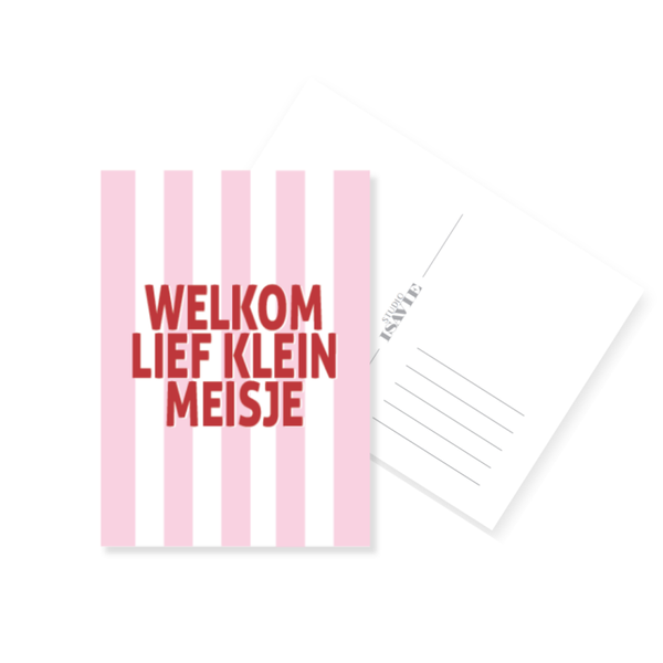 B2. Welkom lief klein meisje