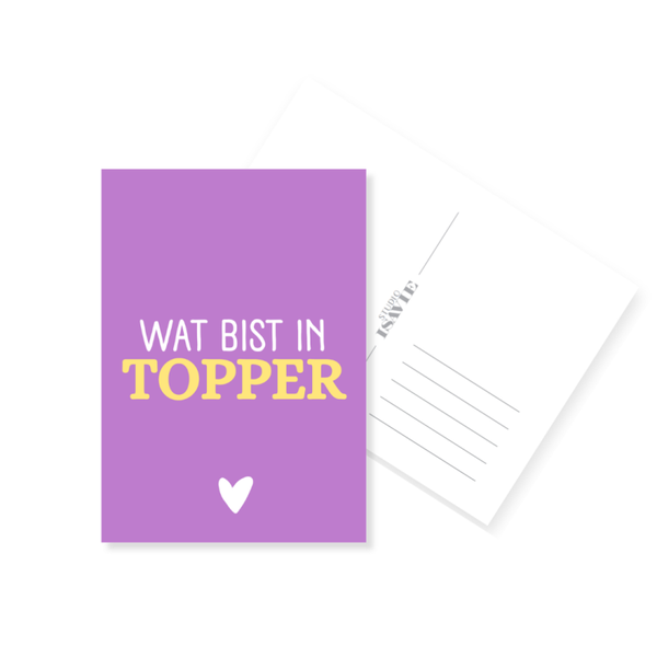 H12. Wat bist in topper