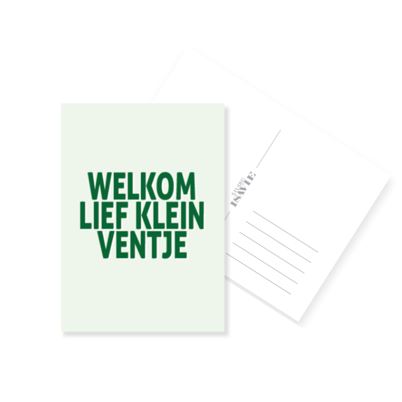 B4. Welkom lief klein ventje