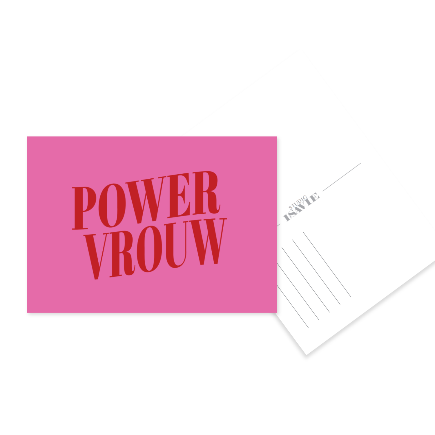 Powervrouw | postkaart