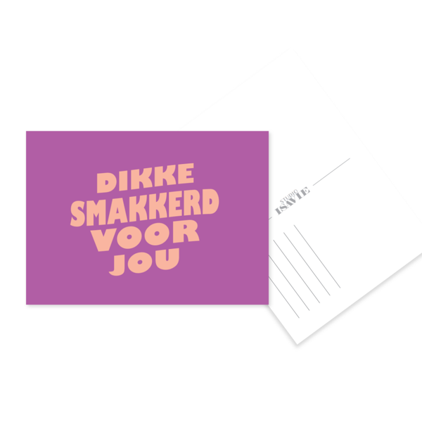 Dikke smakkerd voor jou | postkaart