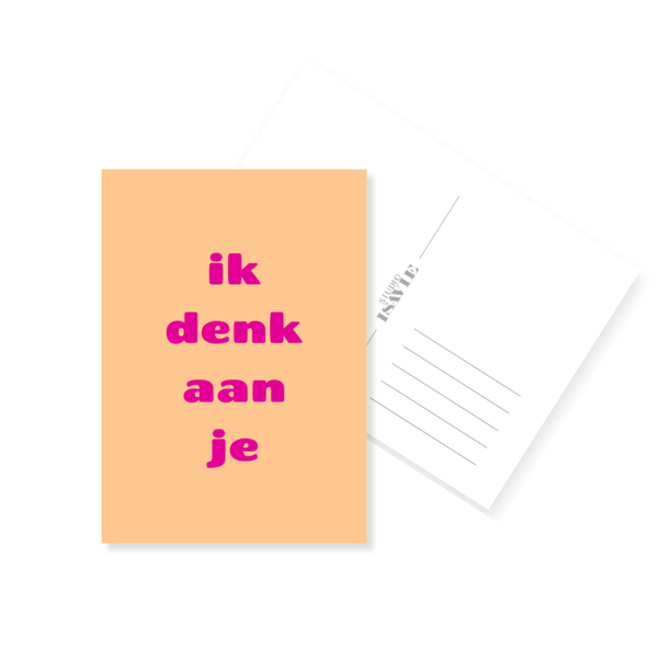 H19. Ik denk aan je