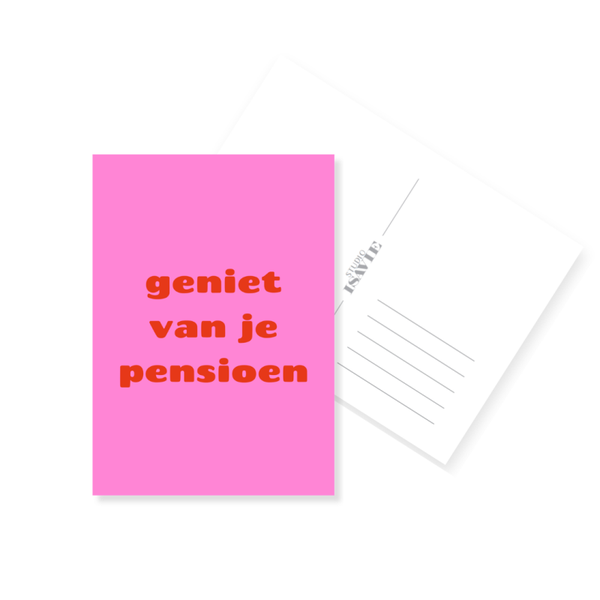 H22. Geniet van je pensioen