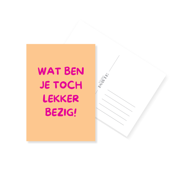 H23. Wat ben je toch lekker bezig